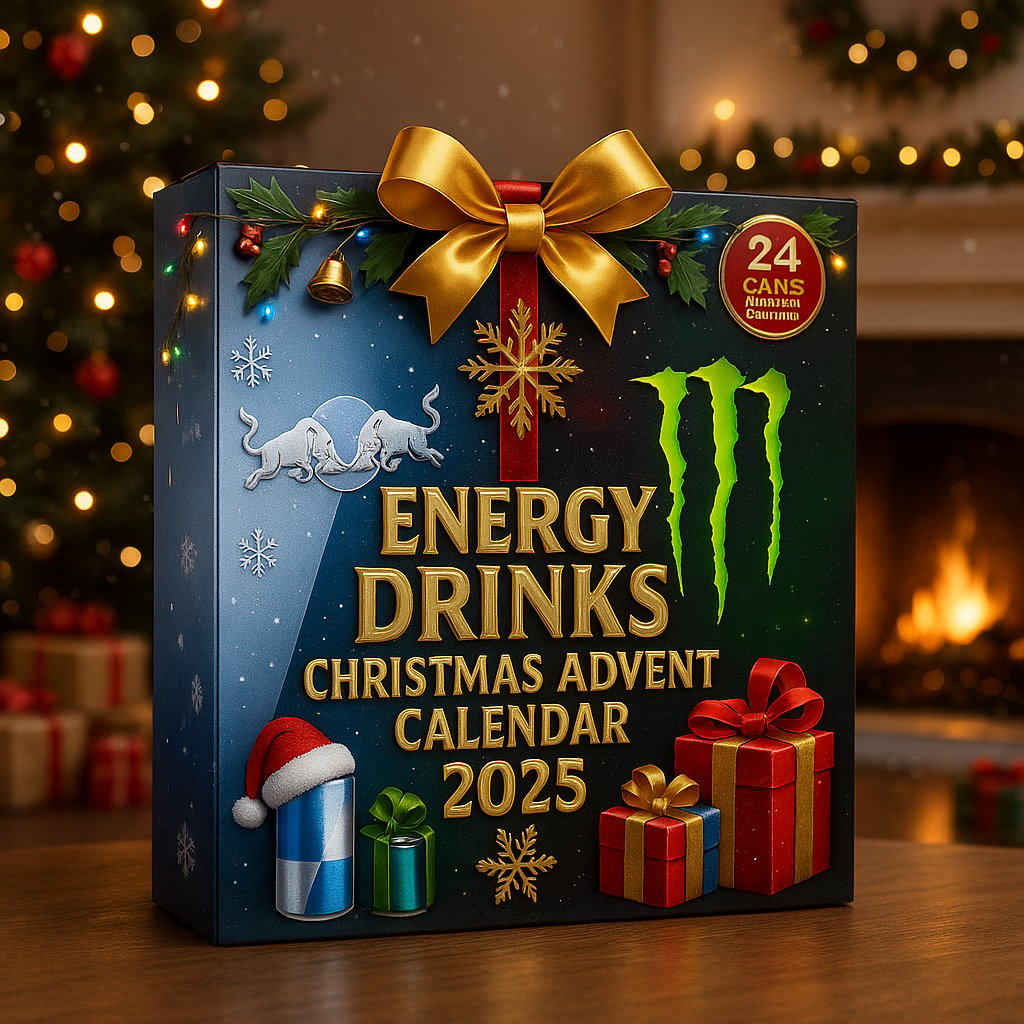 Energy Drink Can Advent Calendar 2025 — 24 Days of Festive Collectibles!