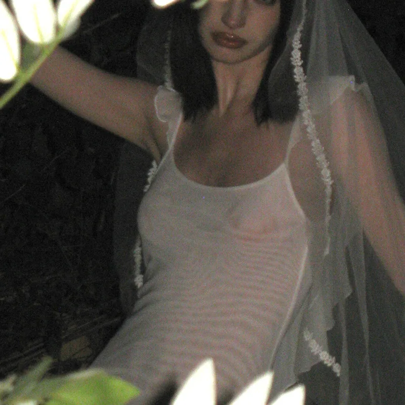 Bodycon Dress See Through Y2k Clothes Sleeveless Vestidos De Mujer Spaghetti Strap White Club Outfits For Women Sexy Streetwear