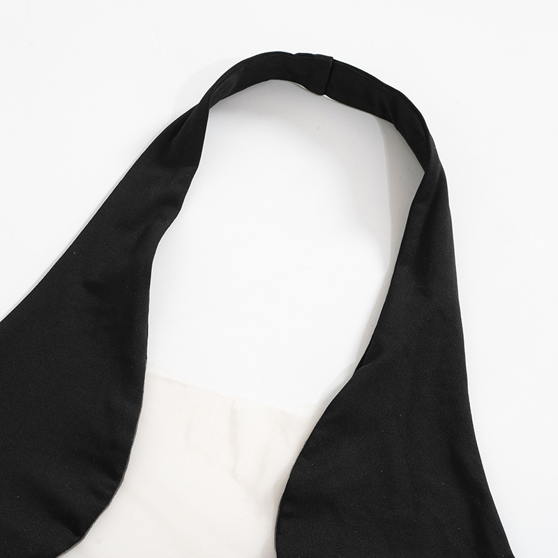 Sheer Sexy Bodysuit Lingerie Sleeveless One-Pieces Body Feminino Neck-Mounted Corset Top Summer Fashion Trends Women Clothing