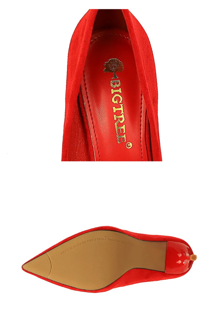 Shoes Suede Woman Pumps New High Heels For Women Office Shoes Fashion Stiletto Heels Women Basic Pump Plus Size 42 43