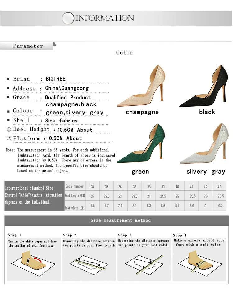 Shoes Designer New Women Pumps Pointed Toe High Heels Ladies Shoes Fashion Heels Pumps Sexy Party Shoes Plus Size 43