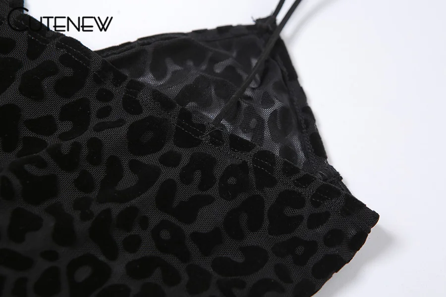 Y2K Leopard Print Skinny Casual Strap Jumpsuits Women Fashion Sexy Sleeveless Backless Slim Stretch Lady Party Clubwear