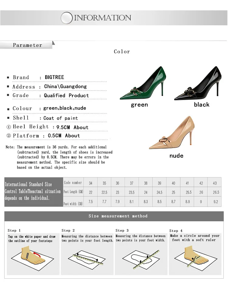 Shoes Fashion Women Pumps Patent Leather High Heels Metal Belt Buckle High Quality Pumps Women Party Shoes Stiletto