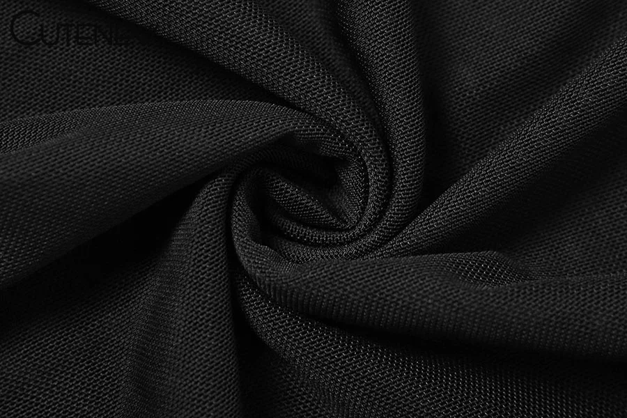 Solid Sexy Mesh See Through Irregular Hollow Bodysuit Women Fashion O-Neck Long Sleeves Stretch Club Party Lady Rompers