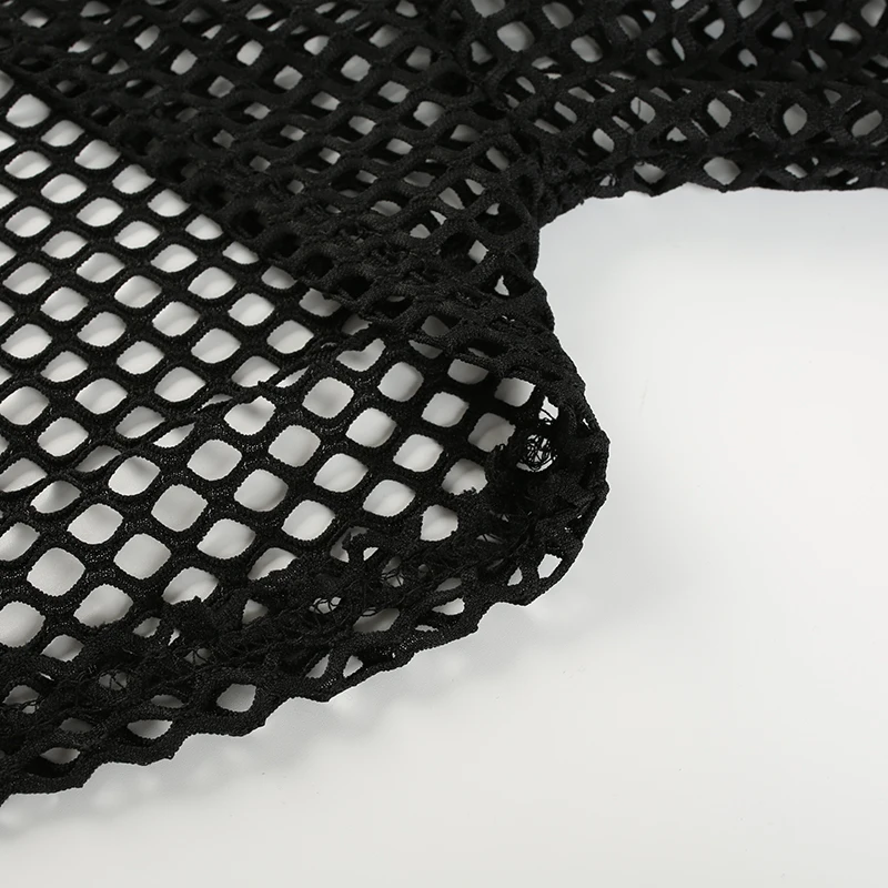 Summer Mesh Sexy T Shirt Women Hollow Out Smocked Crop Tops Long Sleeve Hoodies Tees Shirt Fishnet T-shirt Ladies 18 Summer Mesh Sexy T Shirt Women Hollow Out Smocked Crop Tops Long Sleeve Hoodies Tees Shirt Fishnet T-shirt Ladies