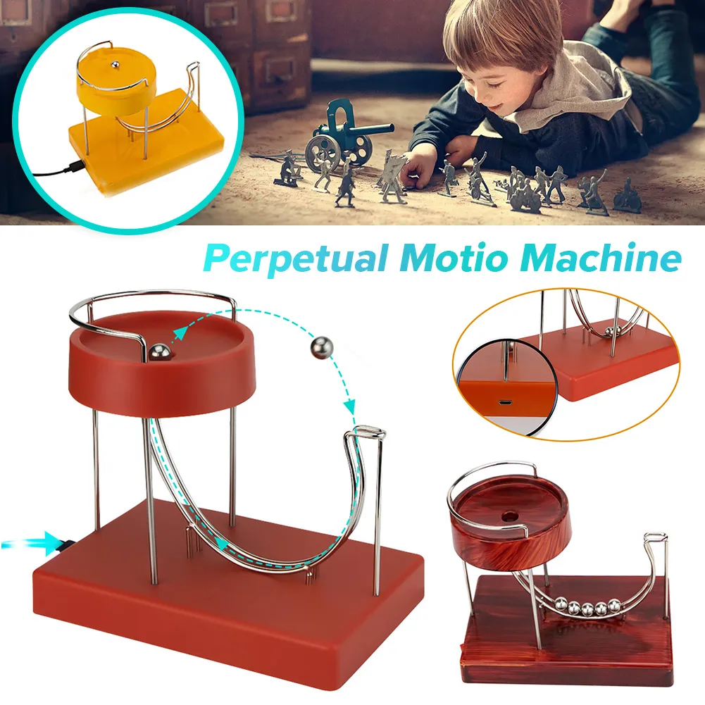 Perpetual Motion Machine Kinetic Art Rolling Ball Perpetual Marble Machine Desktop Decoration Kinetic Motion Toy for Home Office - AliExpress