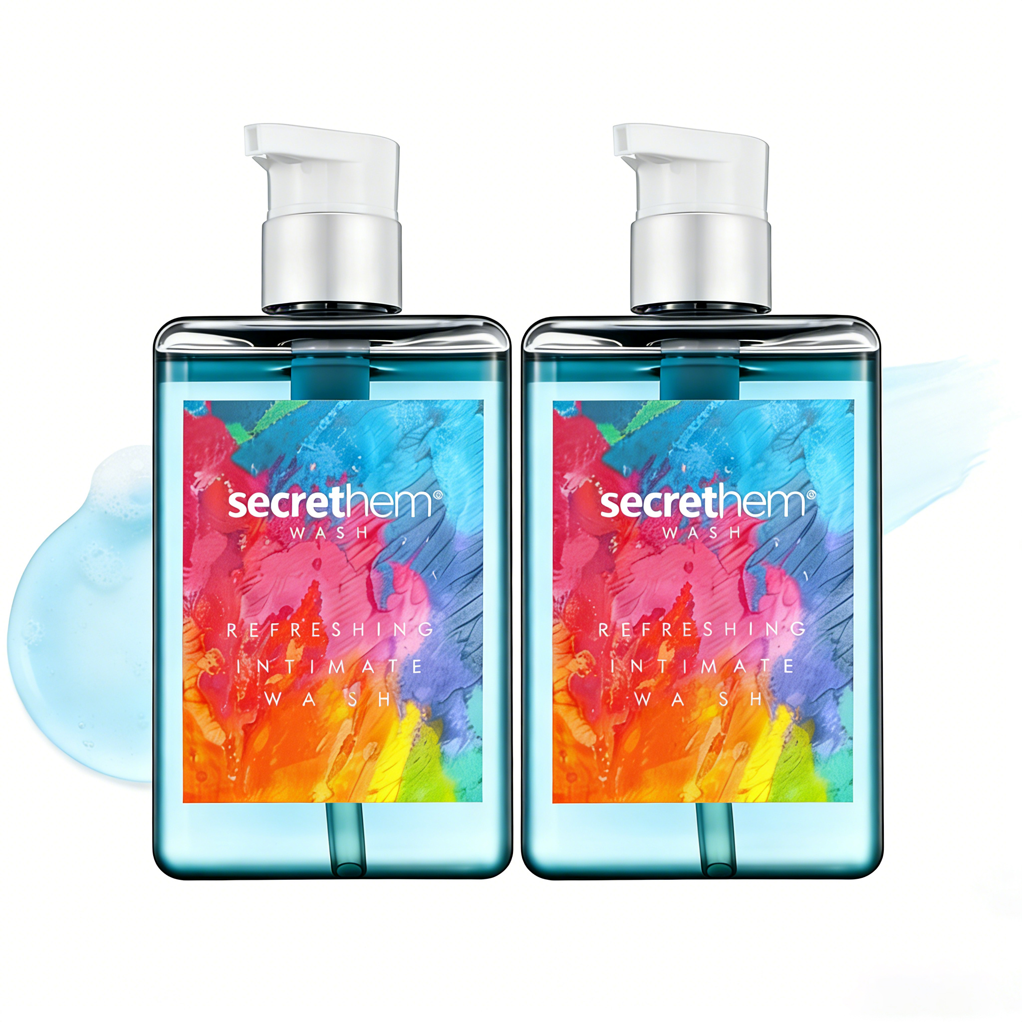 Secretheme Men's Intimate Wash | pH Balanced Antibacterial Cleanser with Natural Herbal Extracts | Soothes Itching, Eliminates Odor & Refreshes | 260ml