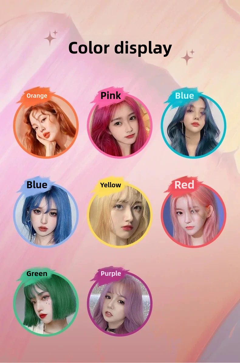 Temporary Colored Hair Dye Powder | Easy-to-Apply Color for Cosplay, Parties, Music Festivals & Stage Makeup