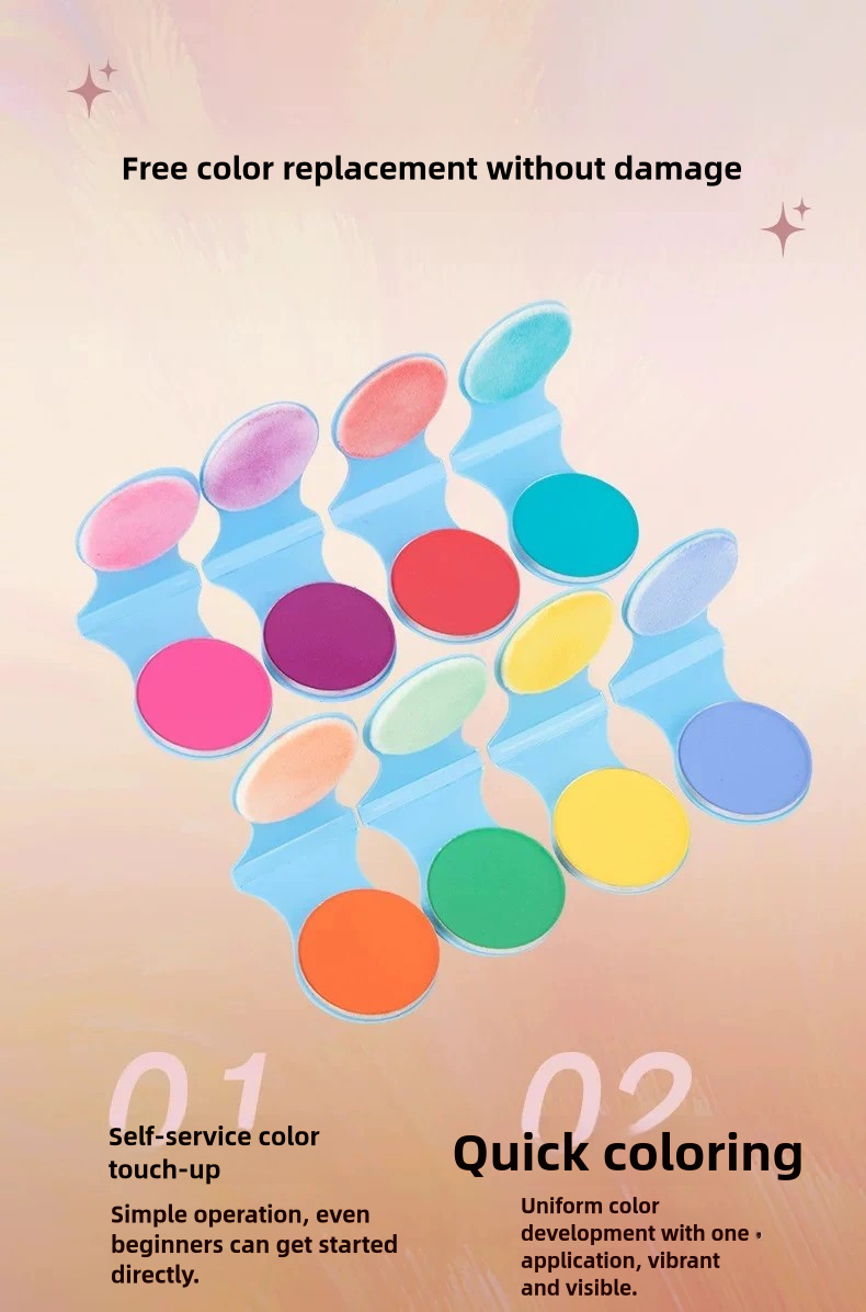 Temporary Colored Hair Dye Powder | Easy-to-Apply Color for Cosplay, Parties, Music Festivals & Stage Makeup