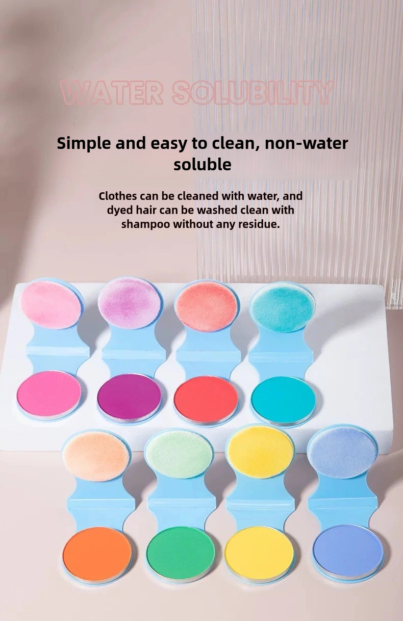 Temporary Colored Hair Dye Powder | Easy-to-Apply Color for Cosplay, Parties, Music Festivals & Stage Makeup