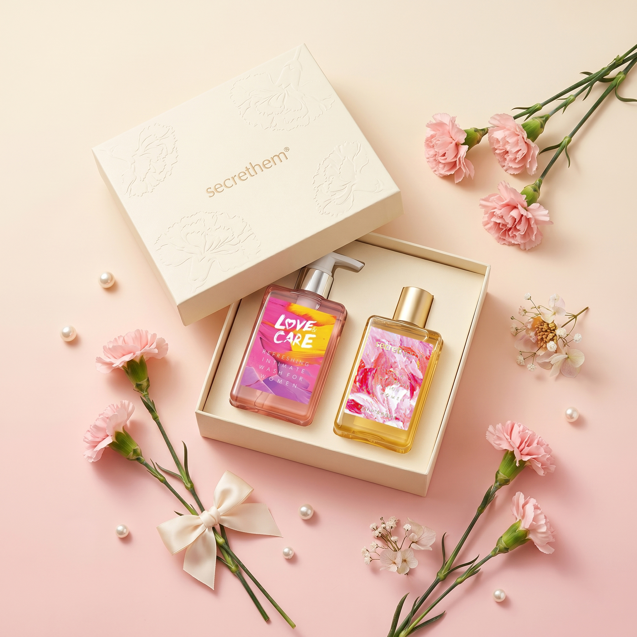 Secrethem Mother's Day Luxury Gift Set | Premium Intimate Care for Her | pH Balanced, Plant-Based Restoration & Lasting Freshness | The Ultimate Gift of Love & Ca