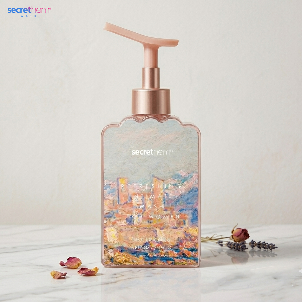 Secrethem x MFA Boston Love & Care Intimate Wash Collection | Limited Edition His & Hers pH-Balanced Cleansers, Art-Infused Daily Care