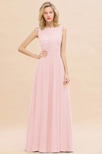 Exquisite Scoop Sleeveless A-line Bridesmaid Dress