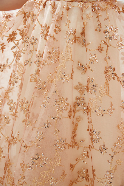Graceful Off-the-shoulder Tulle A-line Prom Dress