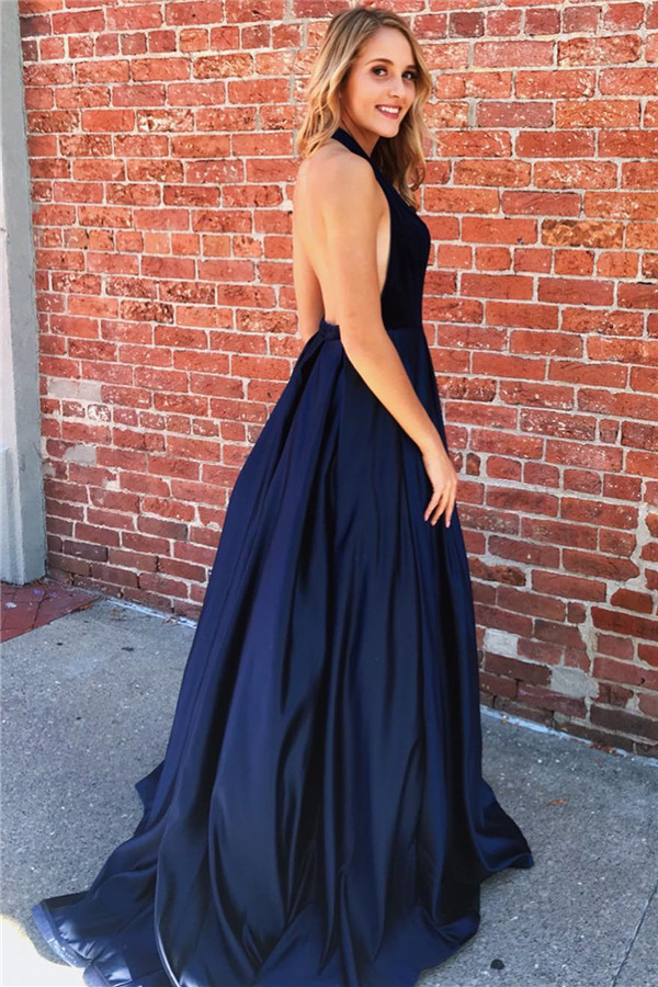 Amazing Halter Ruched A-line Prom Dress