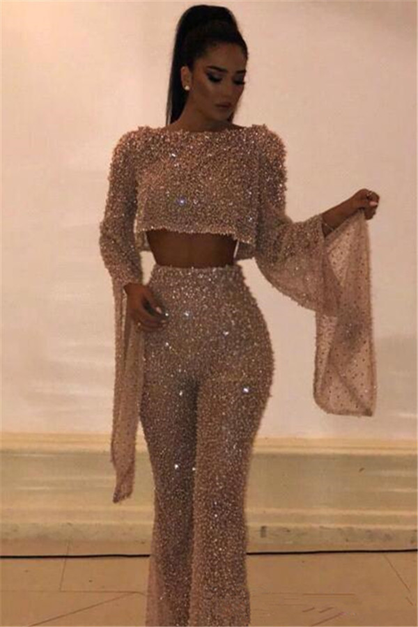 Excellent Jewel Crystal Evening Dress