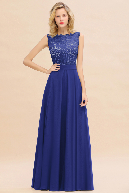 Exquisite Scoop Sleeveless A-line Bridesmaid Dress