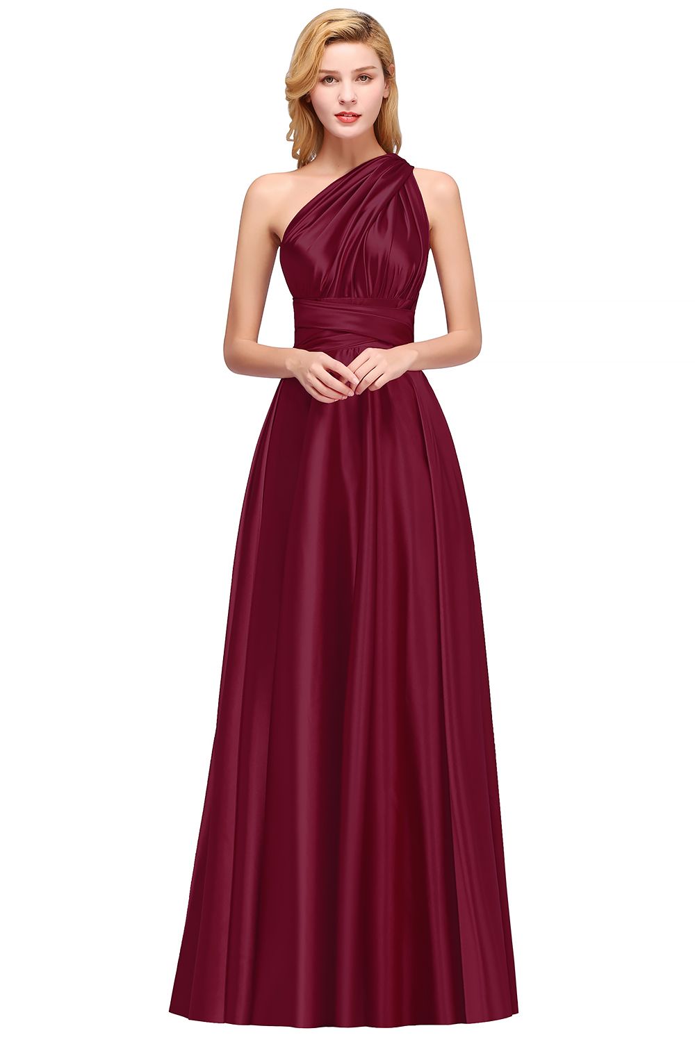 Long Convertible Dress Bridesmaid Dress Multi-way Twist Wrap Formal Dress