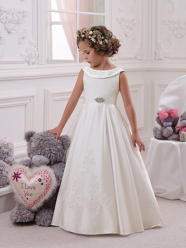 Princess Floor Length Christmas / Boho Flower Girl Dresses
