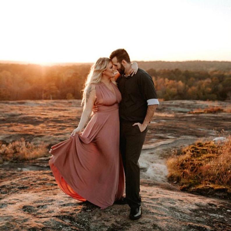 Long A-line Multiway Ways Convertible Bridesmaid Dress