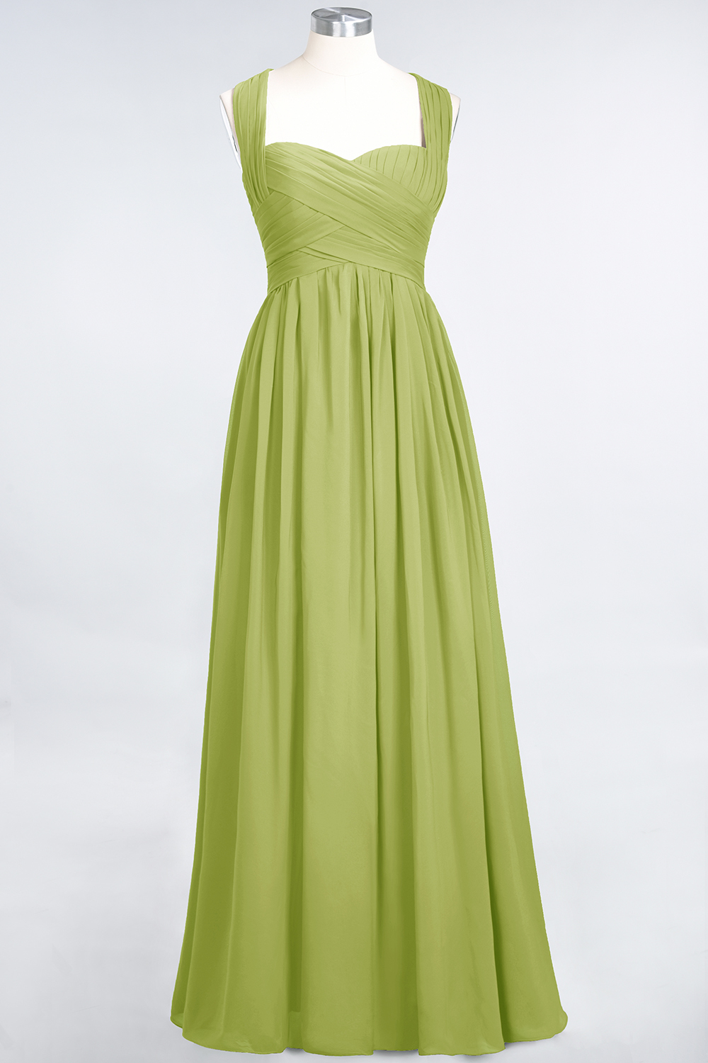 Burgundy Simple Long A-line Cap Sleeves Sweetheart Bridesmaid Dress