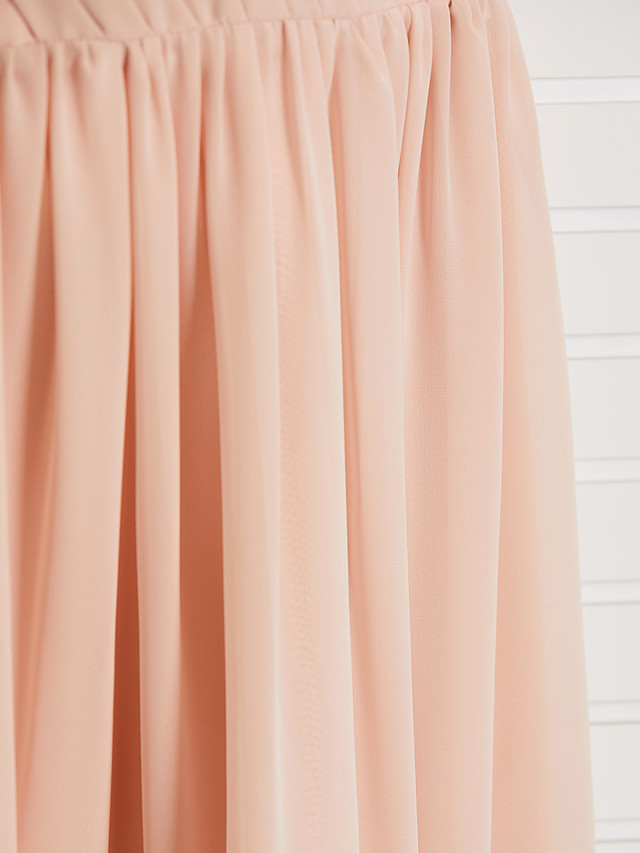A-Line V Neck Maxi Chiffon Junior Bridesmaid Dress With Sash / Ribbon / Ruching