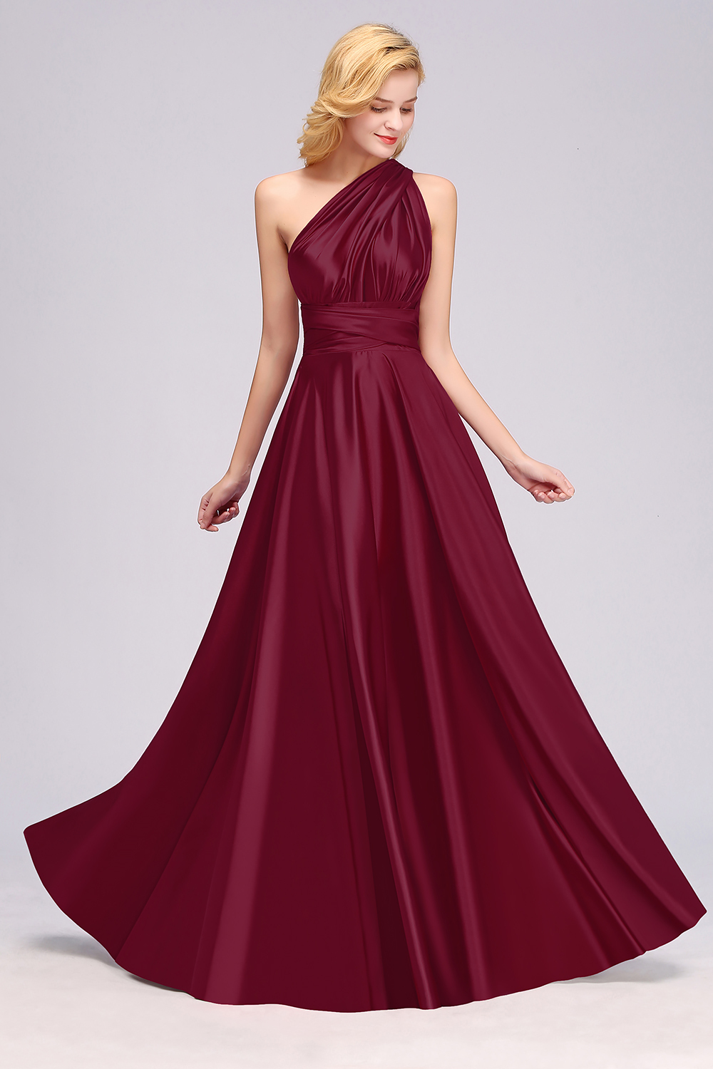 Long Convertible Dress Bridesmaid Dress Multi-way Twist Wrap Formal Dress