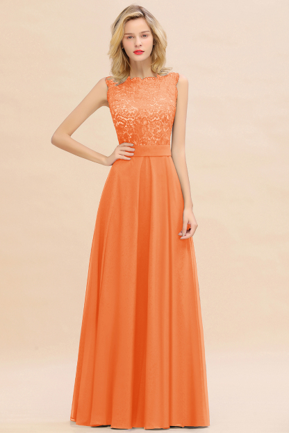 Exquisite Scoop Sleeveless A-line Bridesmaid Dress