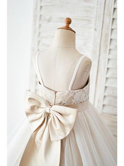 Short Ball Gown Tulle Lace Wedding Flower Girl Dresses