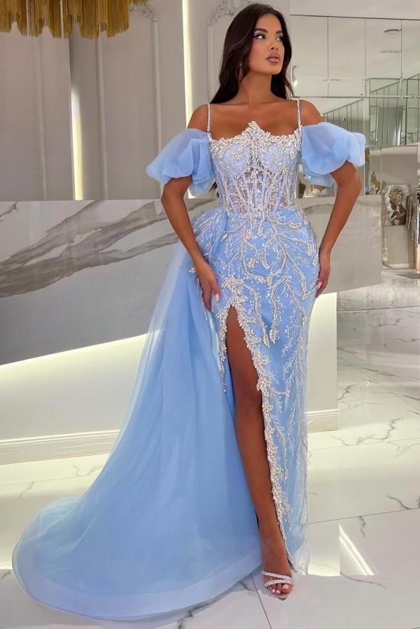 Long Mermaid Tulle Appliques Lace Off The Shoulder Formal Dress COCOSBRIDE Long Mermaid Tulle Appliques Lace Off The Shoulder Formal Dress COCOSBRIDE