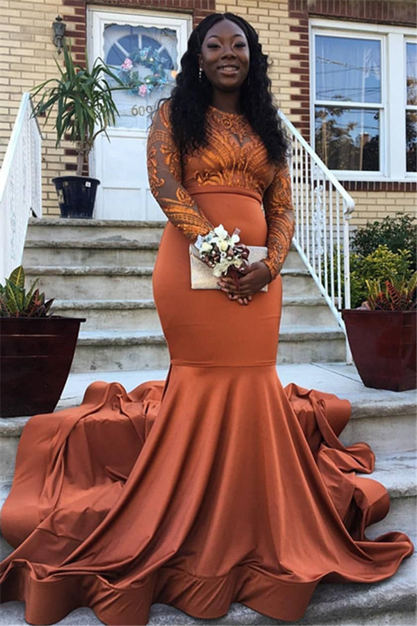 Fascinating Jewel Appliques Mermaid Prom Dress