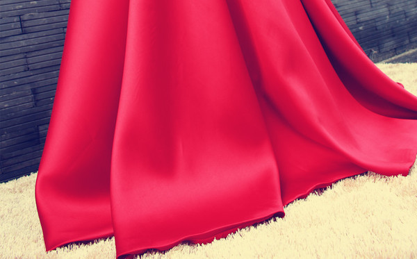 Charming Off-the-shoulder A-Line Satin Ruffles Floor-length Prom Dress
