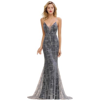 Elegant Mermaid Sleeveless Long Evening Dress