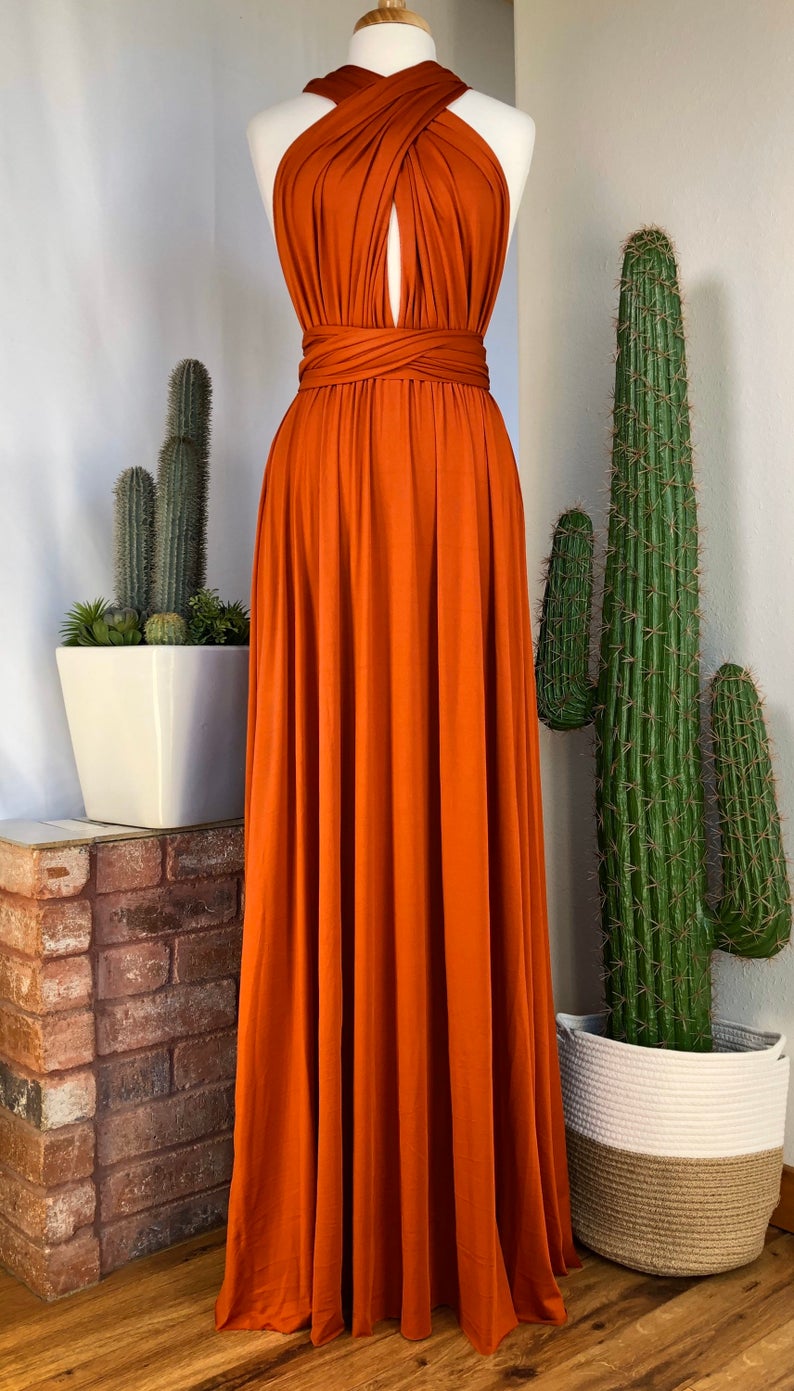 Convertible Long A-line Bridesmaid Dresses | Multiway Infinity Dress