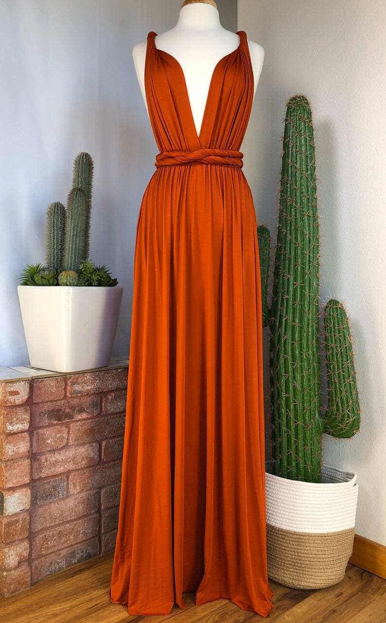 Convertible Long A-line Bridesmaid Dresses | Multiway Infinity Dress