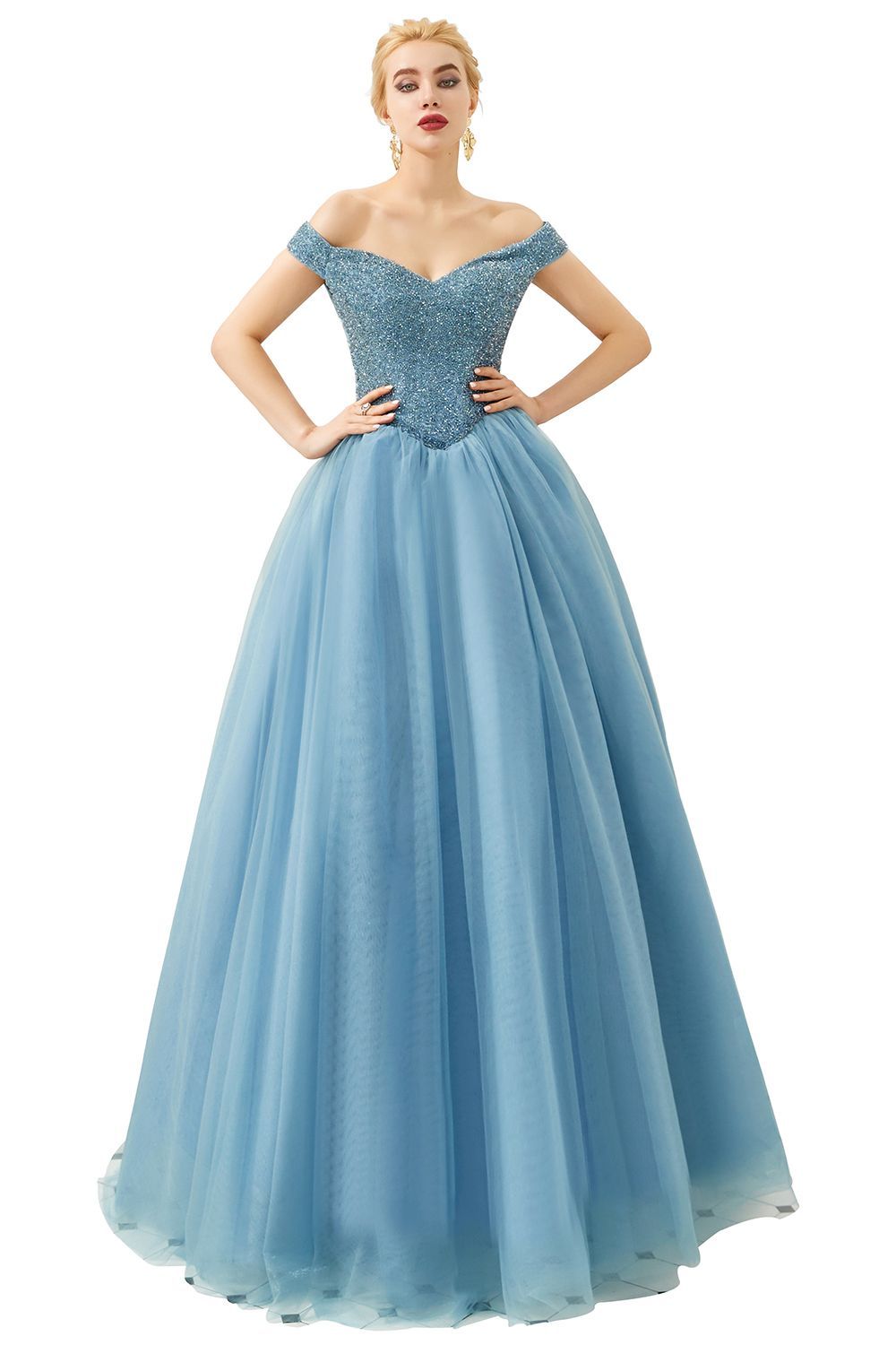 Glorious Off-the-shoulder Tulle A-line Prom Dress
