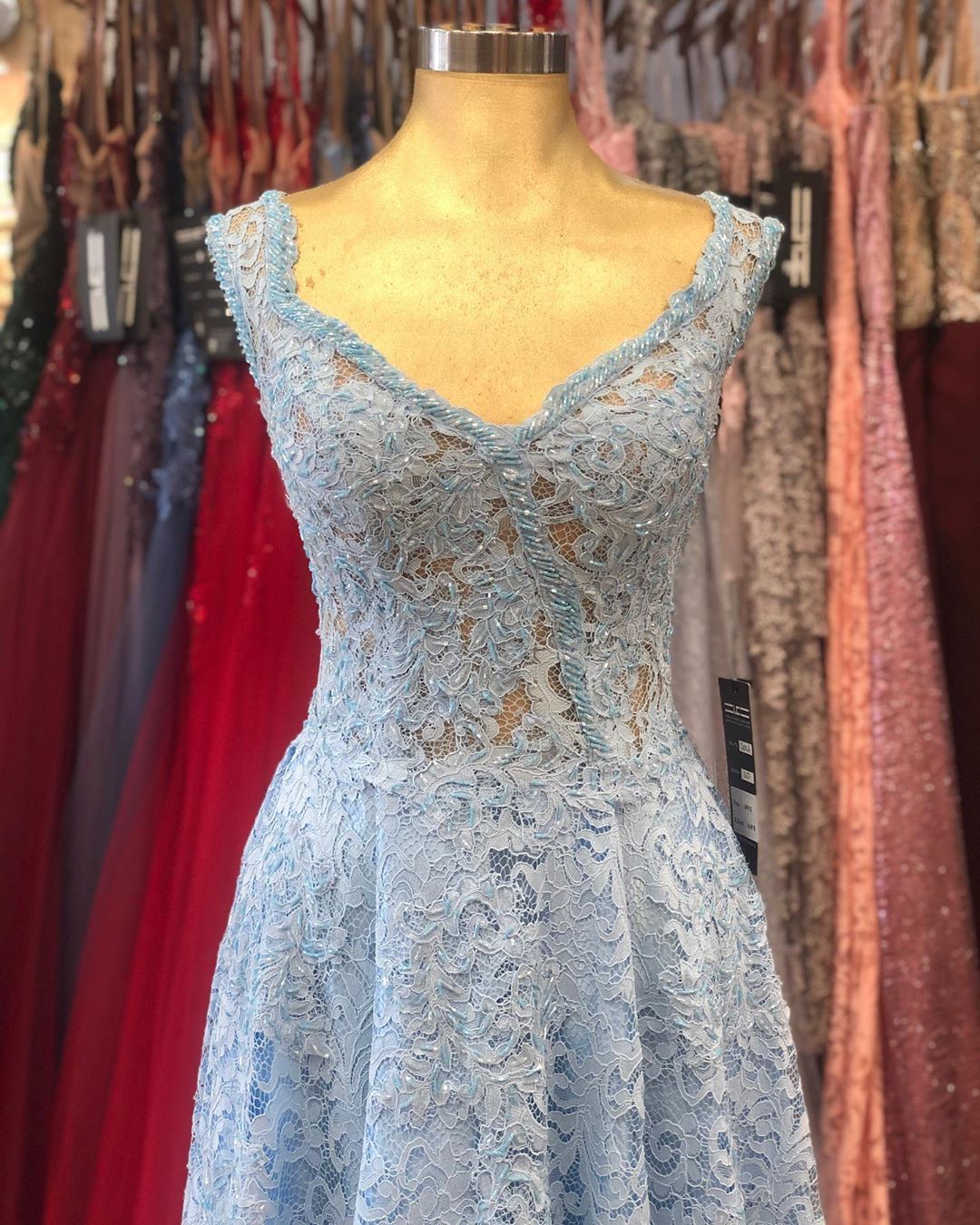 Classy A-line Sweetheart Backless Appliques Lace Ruffles Train Prom Dress