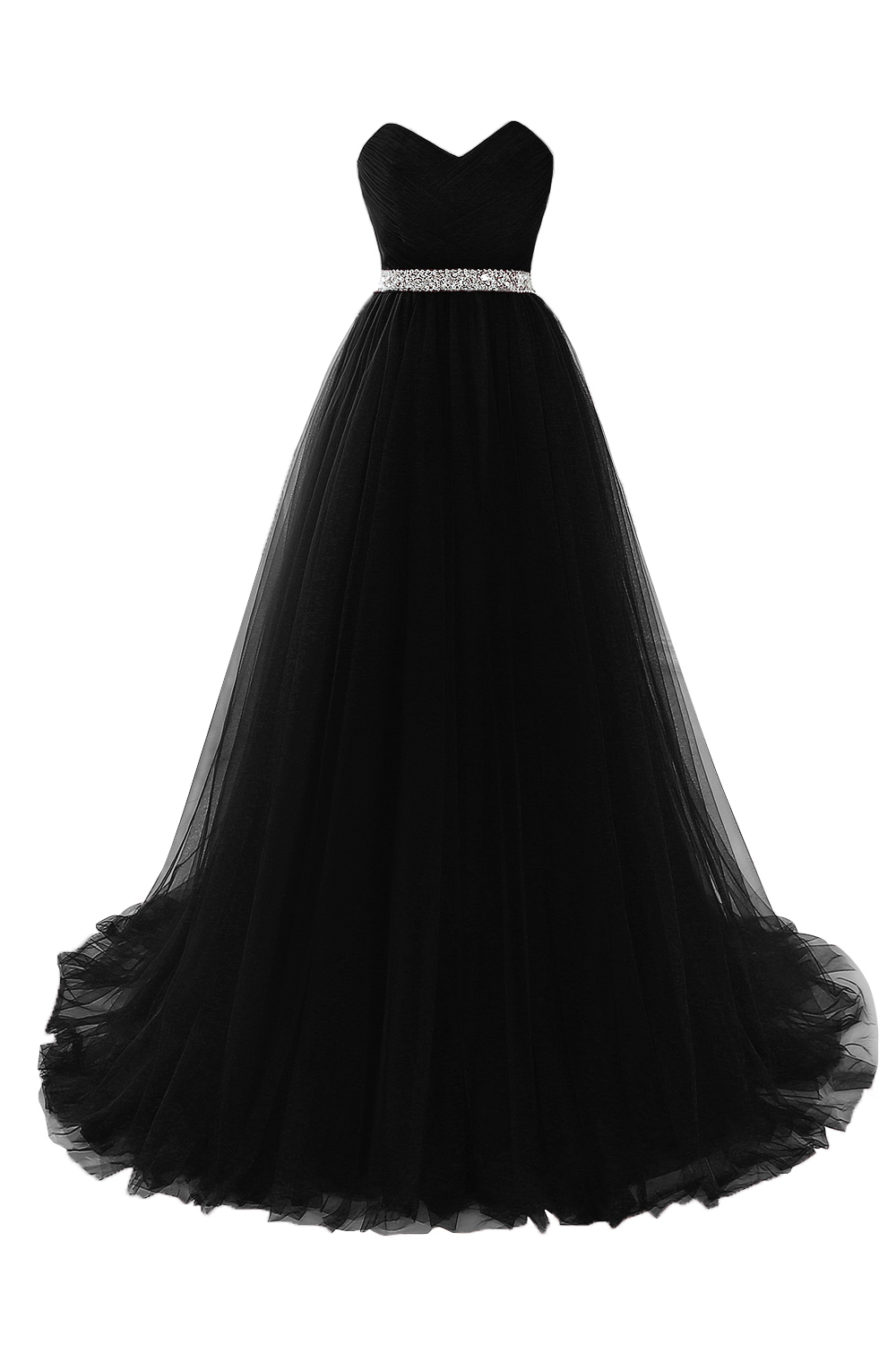 Glorious Strapless Organza A-line Evening Dress