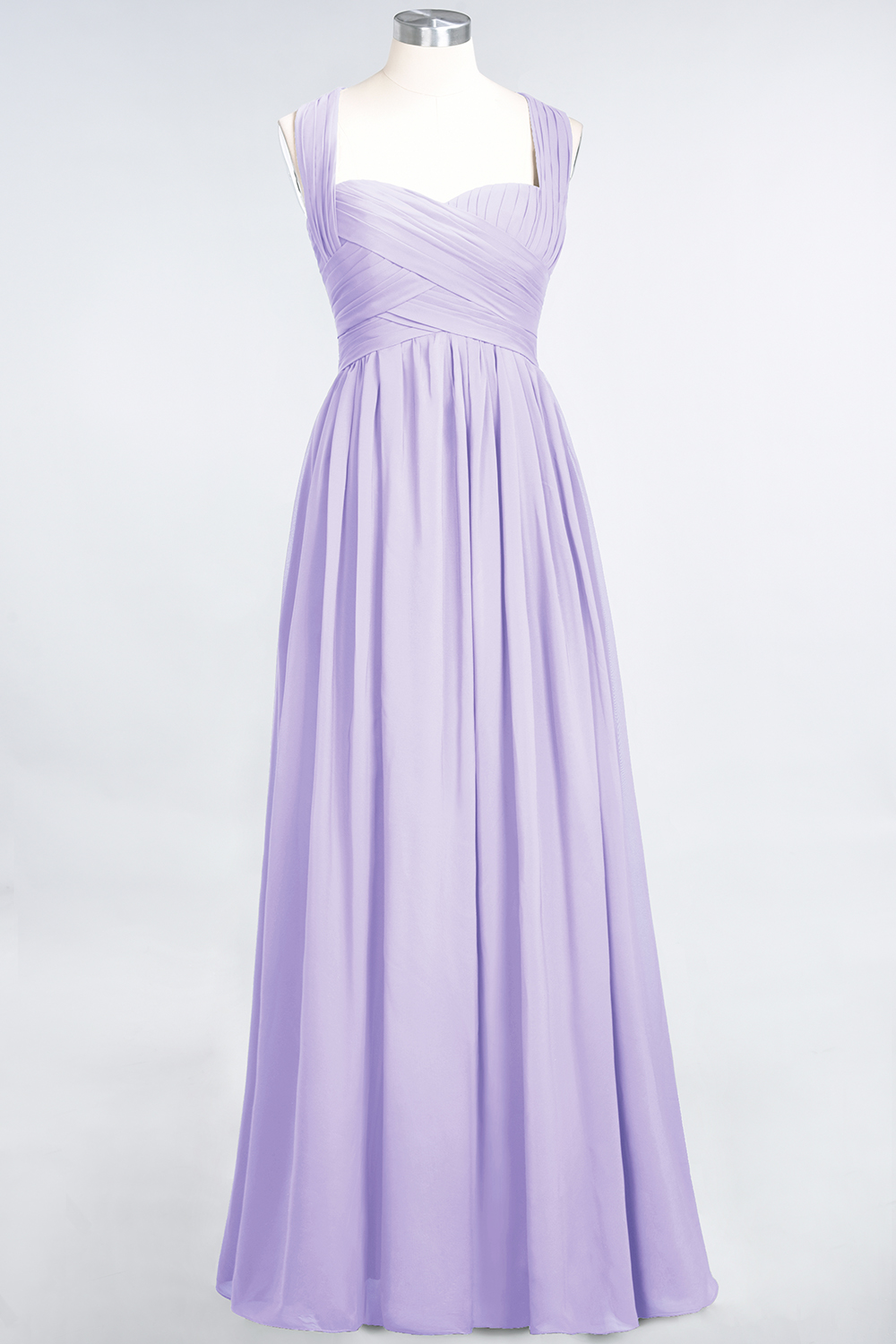 Burgundy Simple Long A-line Cap Sleeves Sweetheart Bridesmaid Dress