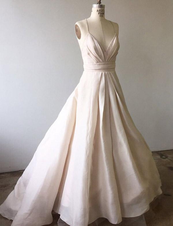 Eye-catching Spaghetti Straps A-line Evening Dress