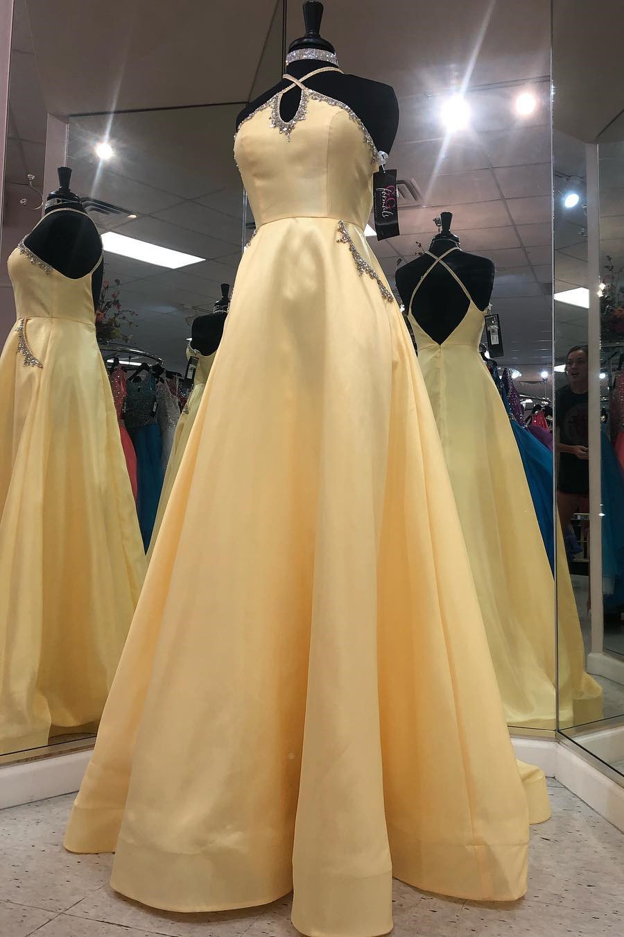 Fascinating Satin A-line Prom Dress