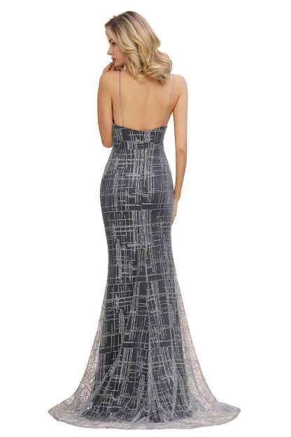 Elegant Mermaid Sleeveless Long Evening Dress