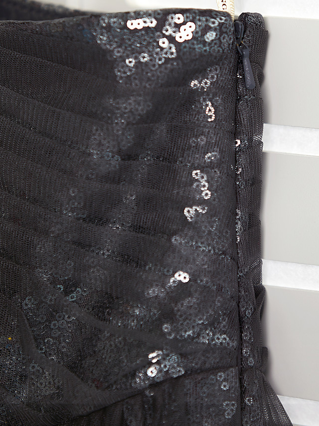 Long A-Line One Shoulder Tulle Junior Bridesmaid Dress