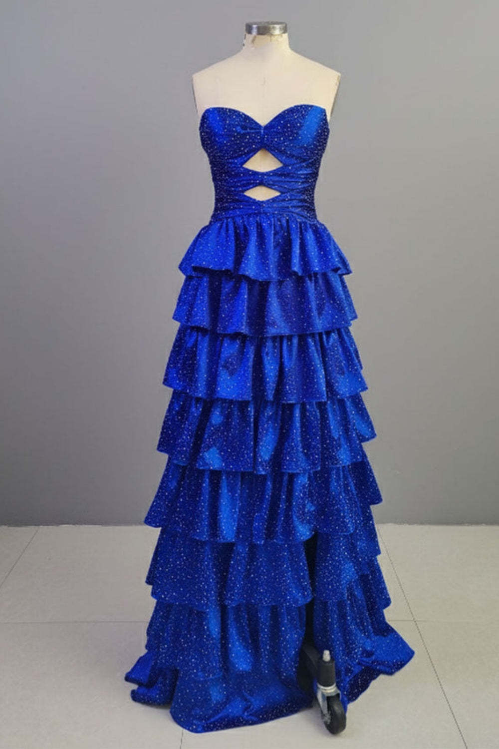 Cocosbride Sweetheart A-line Strapless Sleeveless Long Prom Dress with Split