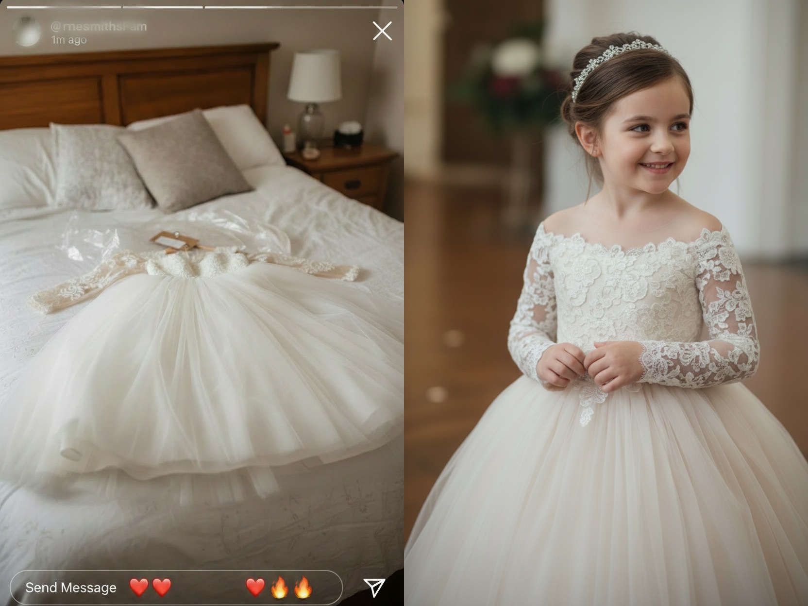 Boho Long Sleeves Lace Flower Girl Dresses-Review2