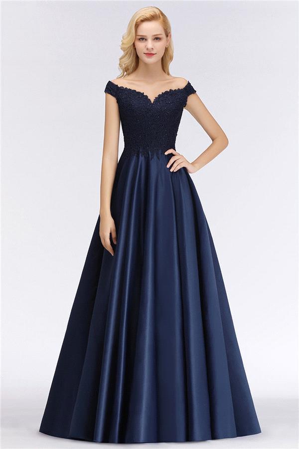 Elegant Off-the-Shoulder Ruffles Beads Sleeveless Bridesmaid Dress