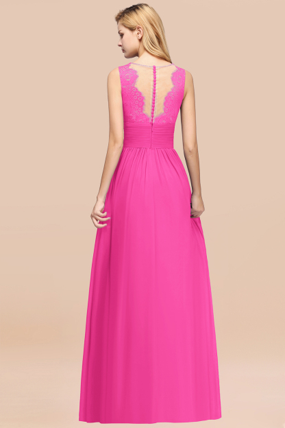 Lace Chiffon Jewel Sleeveless Ruffles Short Bridesmaid Dress