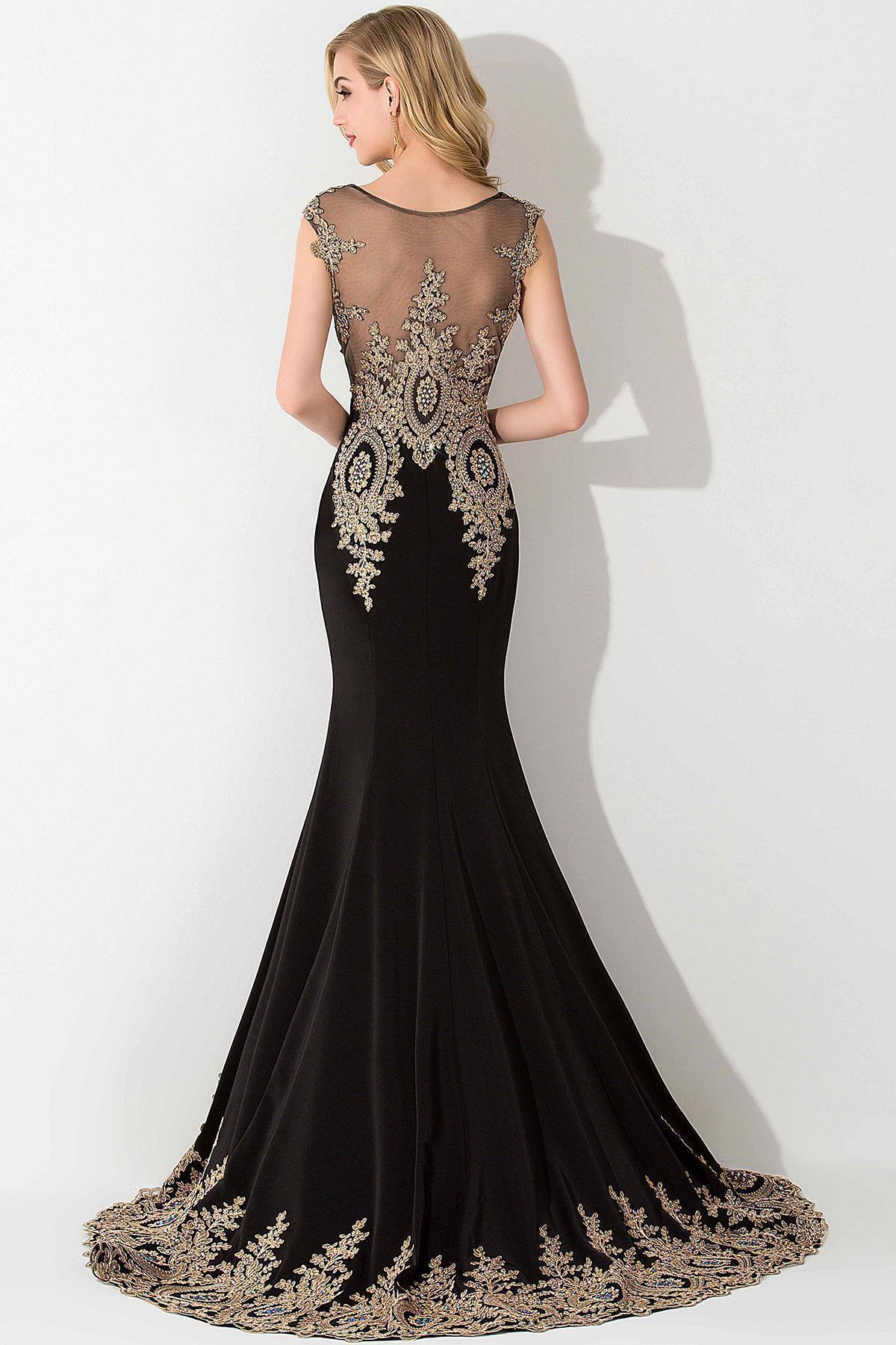 Long Mermaid Appliques Sleeveless Bridesmaid Dresses