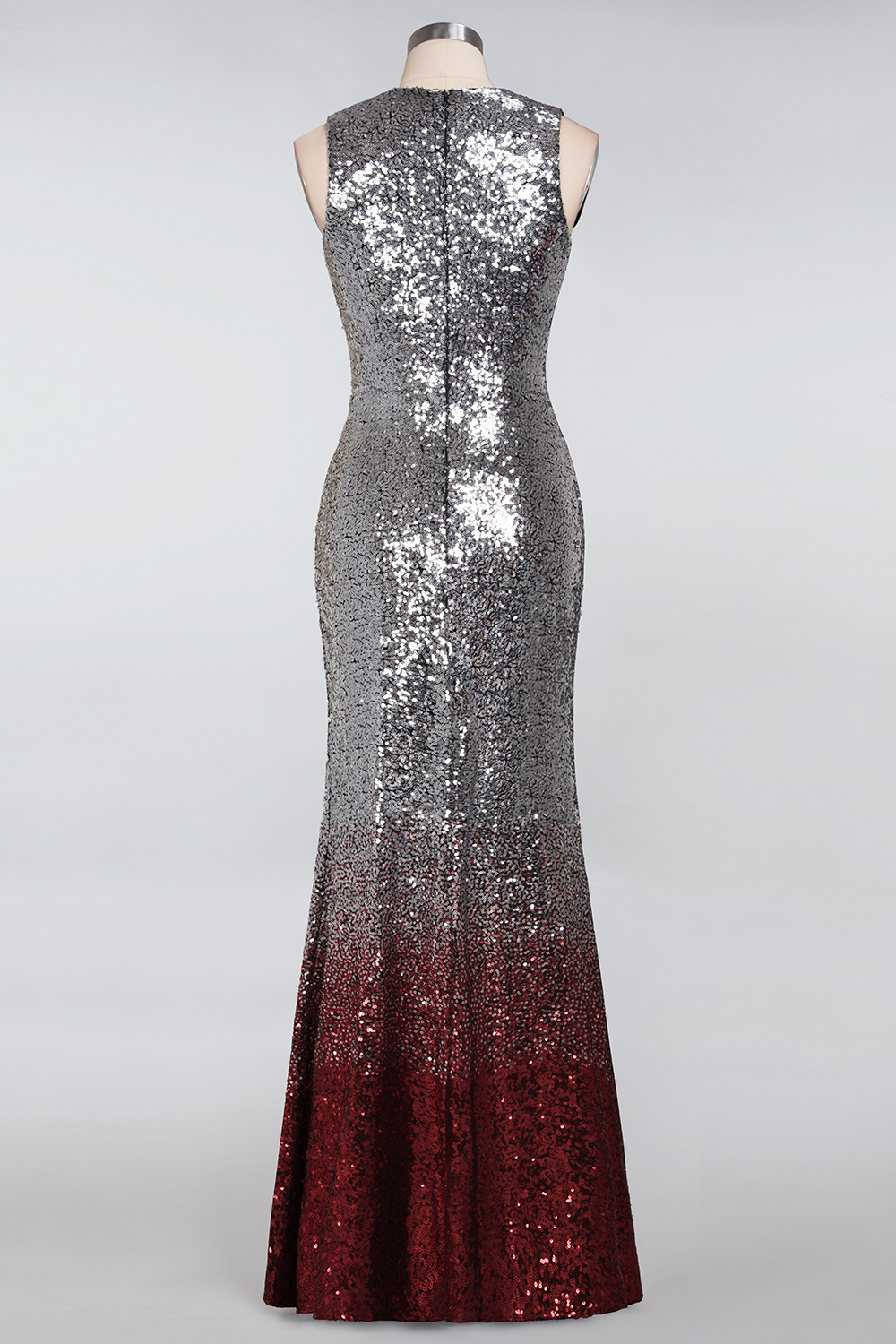 Long Sleeveless Sexy Mermaid Sequins Bridesmaid Dress