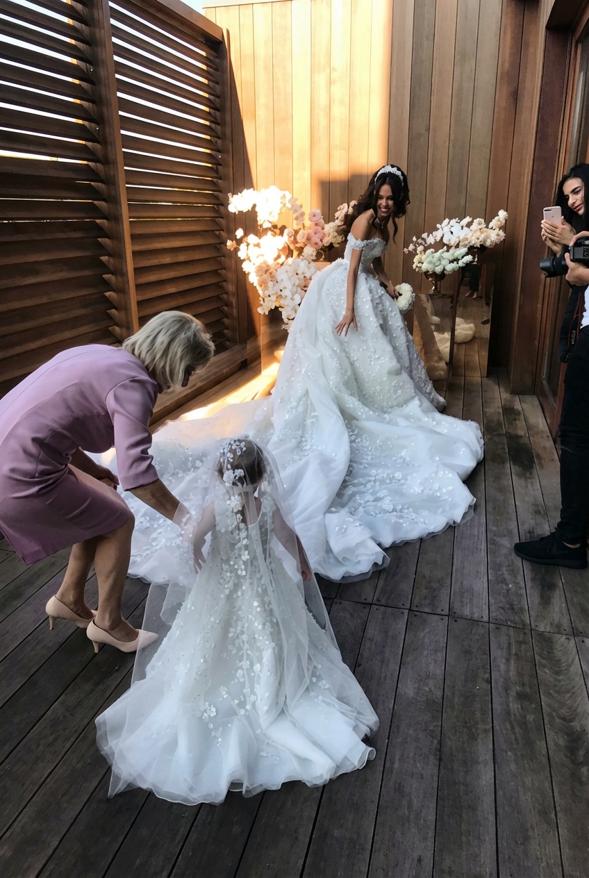 Luxury Long Ball Gown Off the Shoulder Appliques Lace Tulle Wedding Dresses